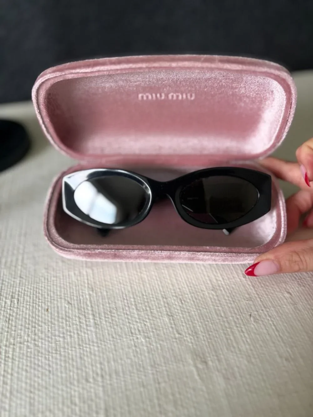 Black Miu Miu MU 11WS Sunglasses